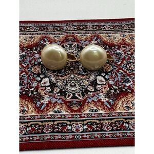 Vintage Marcella Faux Pearl Screw Back Earrings